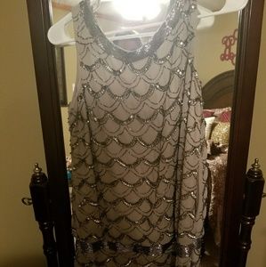 Adrianna Papell sequin dress